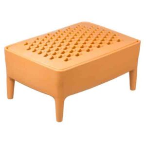 oranje zeepbakje van gerecycled plastic van Foekje Fleur