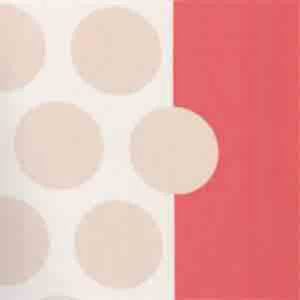 tafelzeil met grote zachtroze dots en rode rand