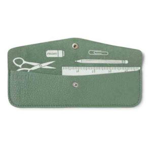 pennen etui in groen