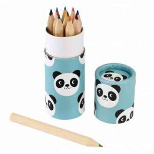 potloden in kokertje met panda opdruk