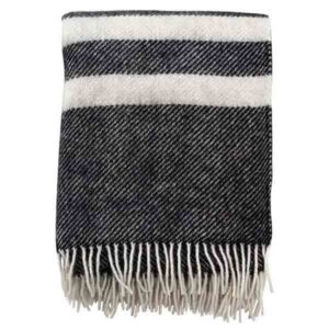 zwarte plaid met een paar strepen in border