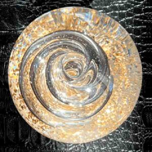press papier tornado glas met goud