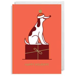 roode kaart hond op pakje