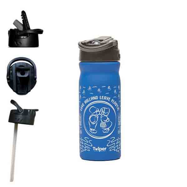Retulp Drinkfles Enkelwandig RVS Dutchie 400 ml