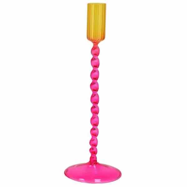 Kandelaar Jules Dutch Pink Glas